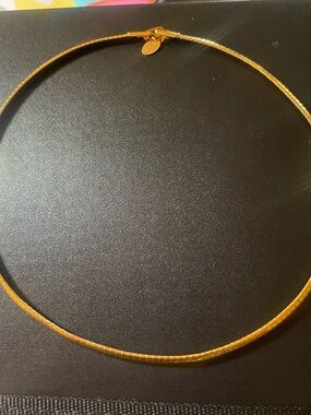 Nolan Miller Gold Tone Omega Necklace
